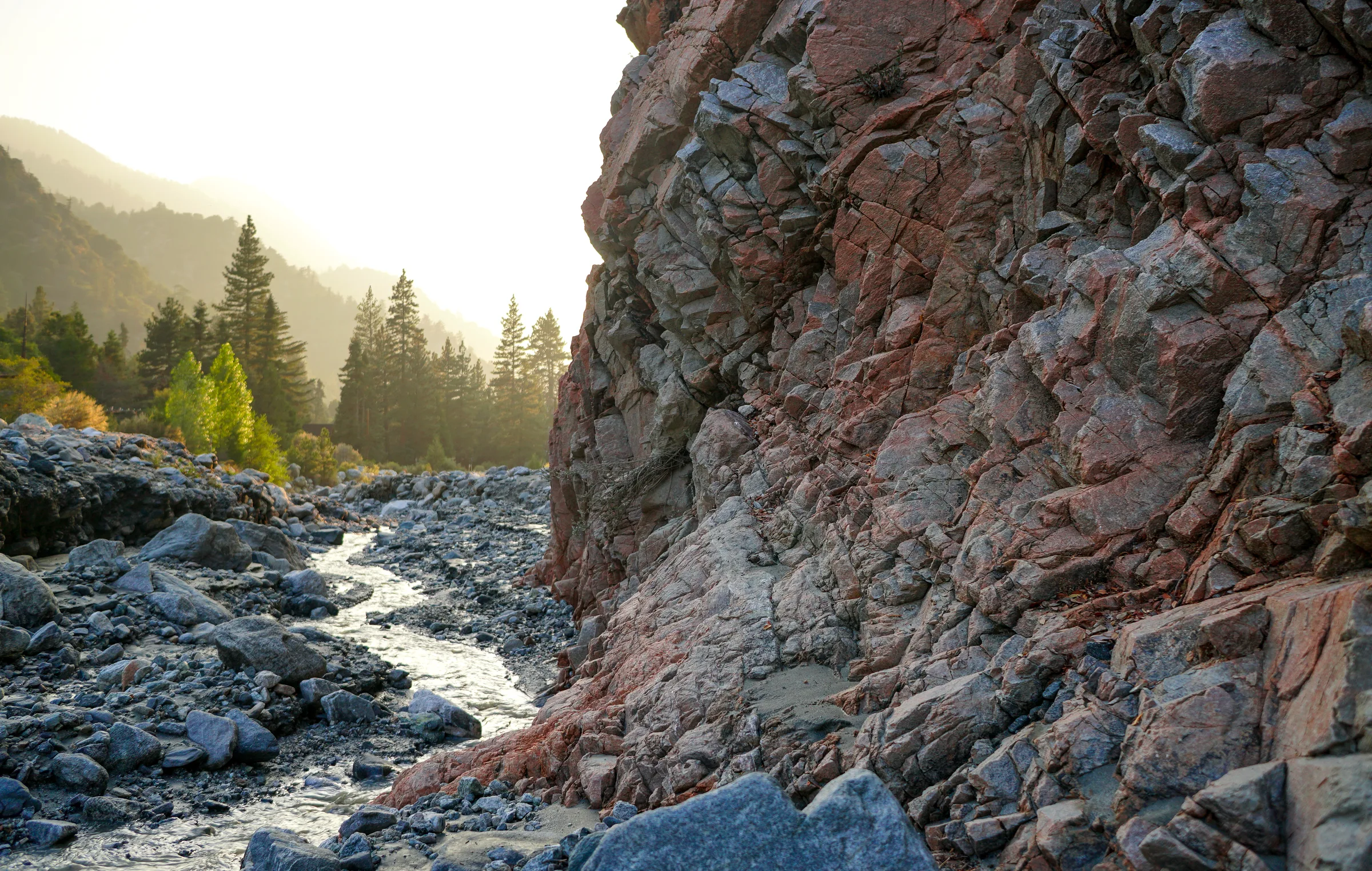 San Gorgonio Wilderness landscape with mountain peaks and dramatic sky